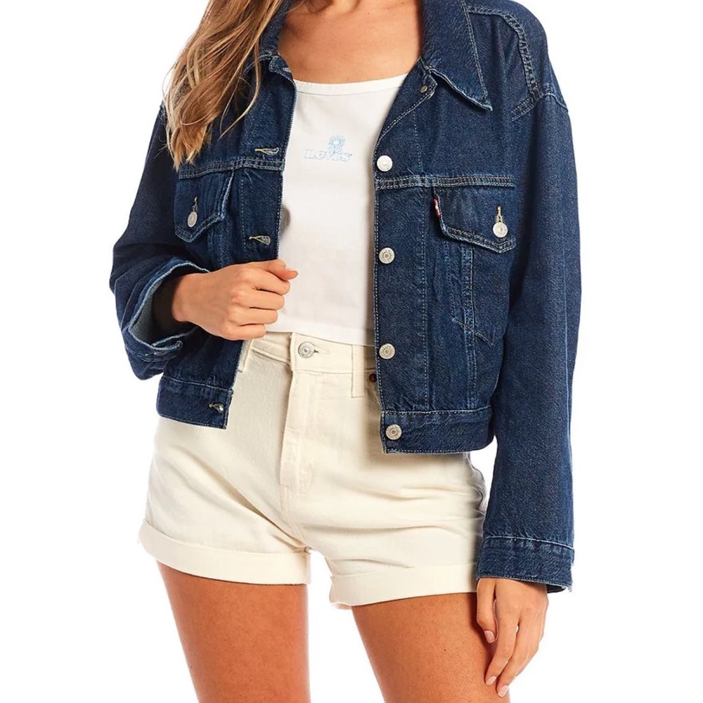 Levi’s cropped jean jacket